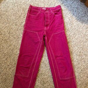 Jesse Kamm Patchfront Handy Pants Dragonfruit Size 4